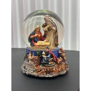 Dicksons Musical Nativity Snow Globe Waterball Joy to the World 6 inch